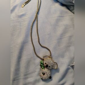 New in bag off Park collection koala jeweled pendant and chain